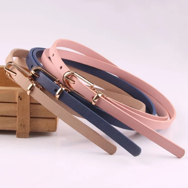 Korean Fashion Woman Leather Casual Waistband Belt