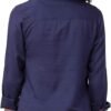 Premium Formal Navy Blue Women Shirt Long Sleeve