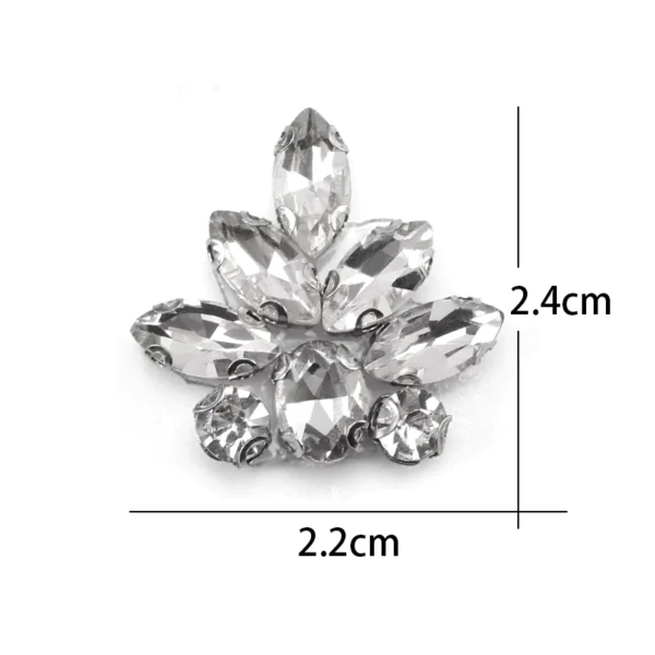 Diamond Patch CHUNKY BEADS IRON ON MANIK BAJU BATU TAMPAL Exclusive Glass Nikah DIY Accessories for Clothing Rhinestone Decorations