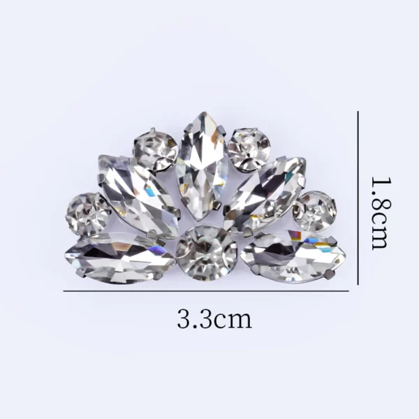 Diamond Patch CHUNKY BEADS IRON ON MANIK BAJU BATU TAMPAL Exclusive Glass Nikah DIY Accessories for Clothing Rhinestone Decorations