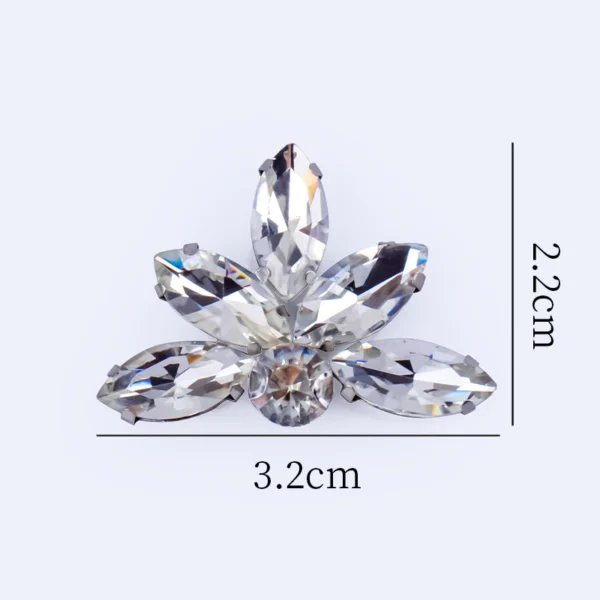 Diamond Patch CHUNKY BEADS IRON ON MANIK BAJU BATU TAMPAL Exclusive Glass Nikah DIY Accessories for Clothing Rhinestone Decorations