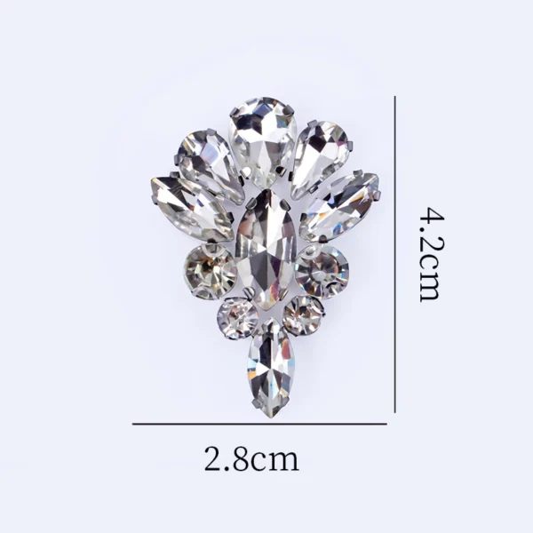 Diamond Patch CHUNKY BEADS IRON ON MANIK BAJU BATU TAMPAL Exclusive Glass Nikah DIY Accessories for Clothing Rhinestone Decorations