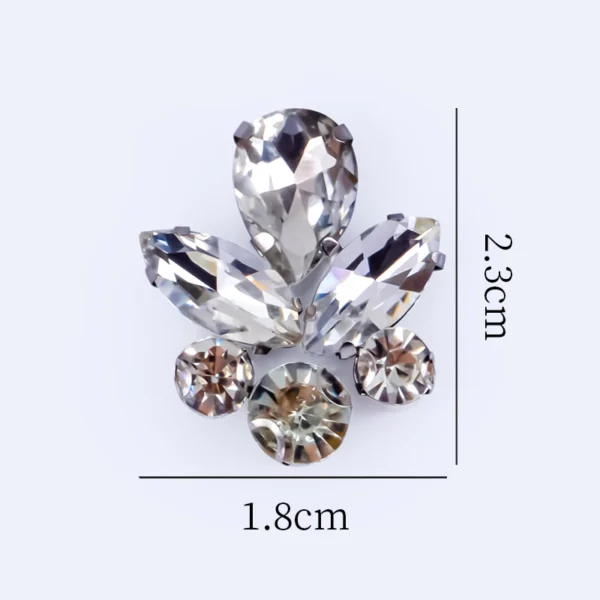 Diamond Patch CHUNKY BEADS IRON ON MANIK BAJU BATU TAMPAL Exclusive Glass Nikah DIY Accessories for Clothing Rhinestone Decorations