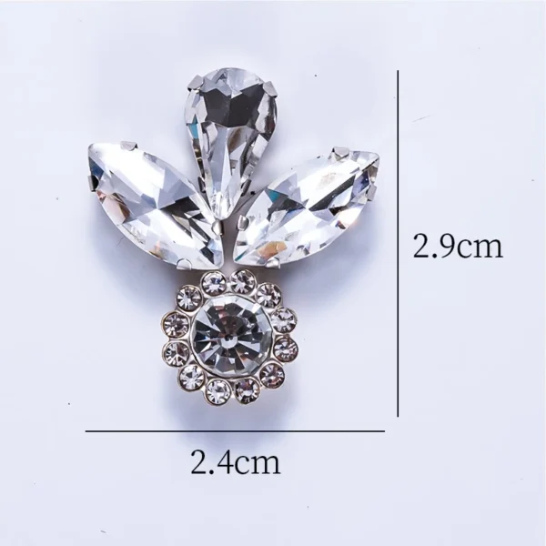Diamond Patch CHUNKY BEADS IRON ON MANIK BAJU BATU TAMPAL Exclusive Glass Nikah DIY Accessories for Clothing Rhinestone Decorations