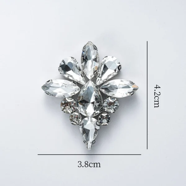 Diamond Patch CHUNKY BEADS IRON ON MANIK BAJU BATU TAMPAL Exclusive Glass Nikah DIY Accessories for Clothing Rhinestone Decorations