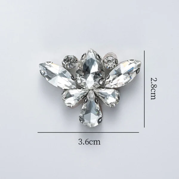 Diamond Patch CHUNKY BEADS IRON ON MANIK BAJU BATU TAMPAL Exclusive Glass Nikah DIY Accessories for Clothing Rhinestone Decorations