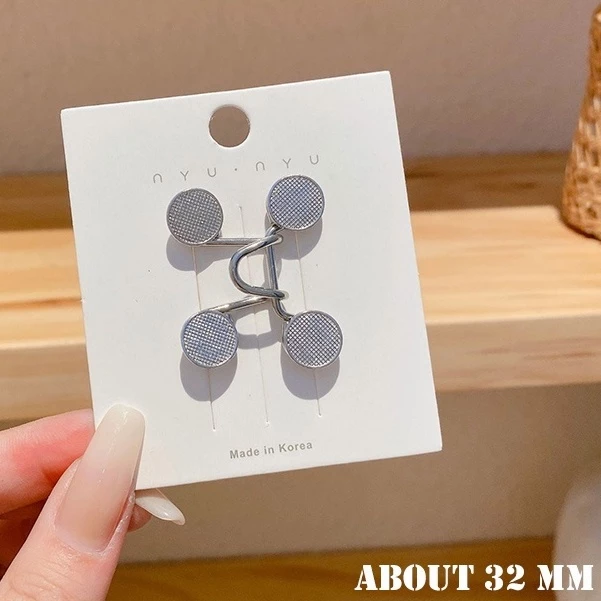 Waist buttons Detachable Adjustable Skirt Jeans Waist Anti slip Brooch Pin Kerongsang