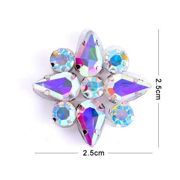 Diamond Patch CHUNKY BEADS IRON ON MANIK BAJU BATU TAMPAL Exclusive Glass Nikah DIY Accessories for Clothing Rhinestone Decorations