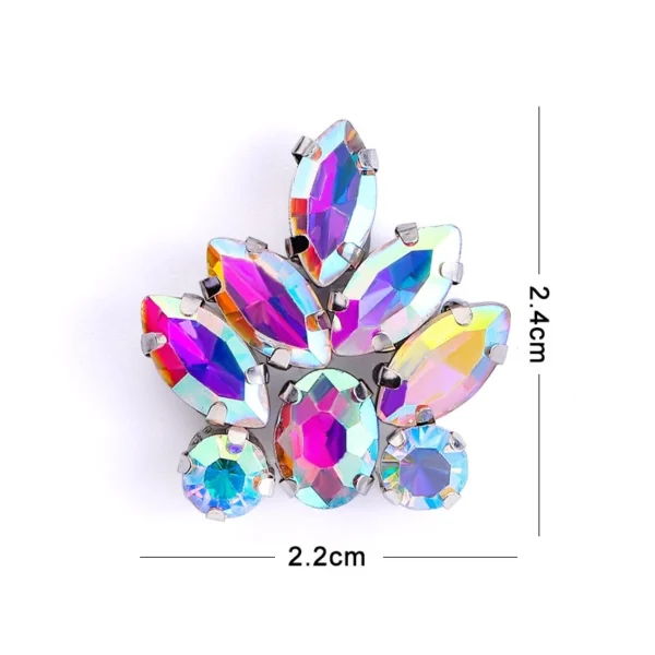 Diamond Patch CHUNKY BEADS IRON ON MANIK BAJU BATU TAMPAL Exclusive Glass Nikah DIY Accessories for Clothing Rhinestone Decorations