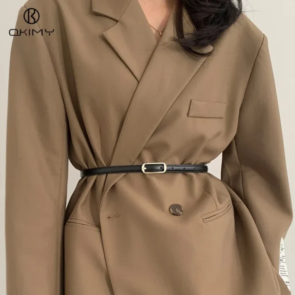 Women s Elegant Belt Thin Belt Casual Belt Adjustable Ladies Belt Fashion Long Waistbands With Alloy Buckle