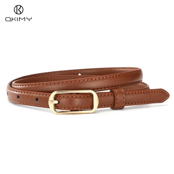 Women s Elegant Belt Thin Belt Casual Belt Adjustable Ladies Belt Fashion Long Waistbands With Alloy Buckle