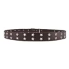 Y2K Trendy Punk Belt for Women Double Star Eyelets Goth Streetwear Strap for Clubbing Daily Edgy