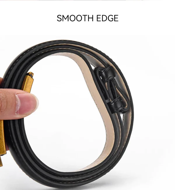 Elegant Women s Belts Thin Belt Soft PU Belt Adjustable Long Waistbands With Alloy Buckle Decorations