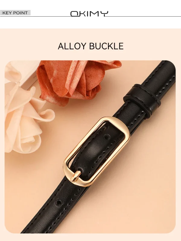 Women s Elegant Belt Thin Belt Casual Belt Adjustable Ladies Belt Fashion Long Waistbands With Alloy Buckle