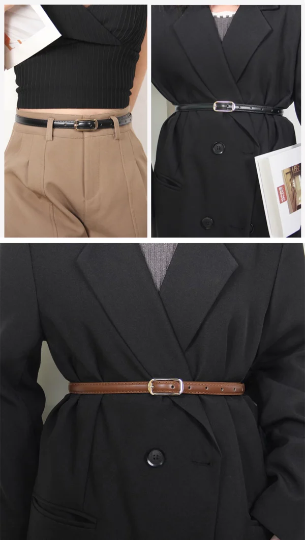 Women s Elegant Belt Thin Belt Casual Belt Adjustable Ladies Belt Fashion Long Waistbands With Alloy Buckle