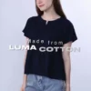 Loose V neck Peplum Top LUMA CottonTM Premium Soft Lightweight Women s Top Non TransparentSEJUK Blouse Women Korean Style Cute Blouse