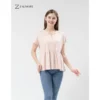 Loose V neck Peplum Top LUMA CottonTM Premium Soft Lightweight Women s Top Non TransparentSEJUK Blouse Women Korean Style Cute Blouse