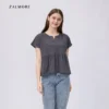 Loose V neck Peplum Top LUMA CottonTM Premium Soft Lightweight Women s Top Non TransparentSEJUK Blouse Women Korean Style Cute Blouse
