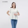 Loose V neck Peplum Top LUMA CottonTM Premium Soft Lightweight Women s Top Non TransparentSEJUK Blouse Women Korean Style Cute Blouse
