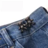 Waist buttons Detachable Adjustable Skirt Jeans Waist Anti slip Brooch Pin Kerongsang