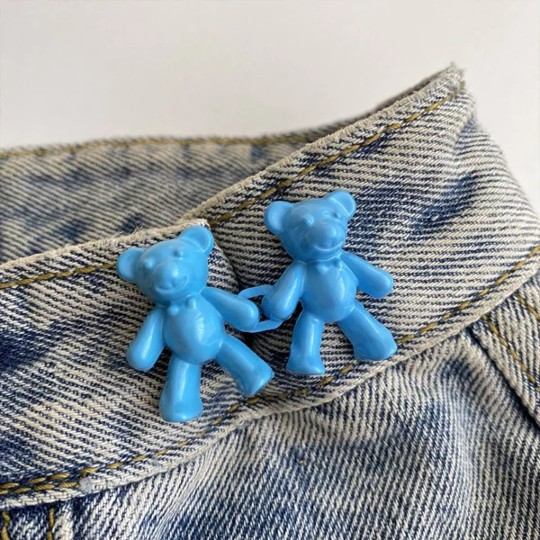 Waist buttons Detachable Adjustable Skirt Jeans Waist Anti slip Brooch Pin Kerongsang