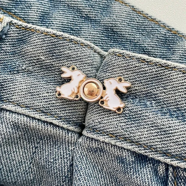 Waist buttons Detachable Adjustable Skirt Jeans Waist Anti slip Brooch Pin Kerongsang