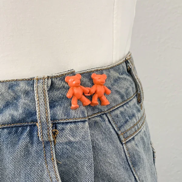 Waist buttons Detachable Adjustable Skirt Jeans Waist Anti slip Brooch Pin Kerongsang
