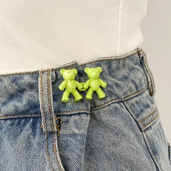 Waist buttons Detachable Adjustable Skirt Jeans Waist Anti slip Brooch Pin Kerongsang