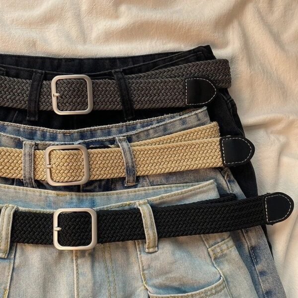 Fashion Retro Belts New Braided Belts For Women Decorative Belts For Jeans No Punching Required