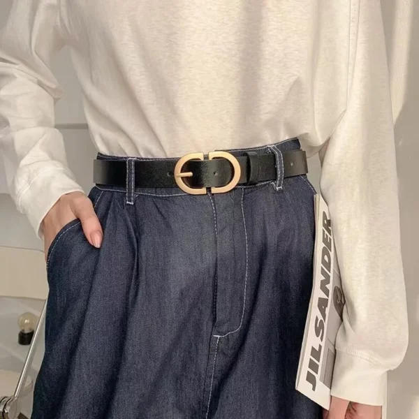 Fashion Retro Belts New Braided Belts For Women Decorative Belts For Jeans No Punching Required