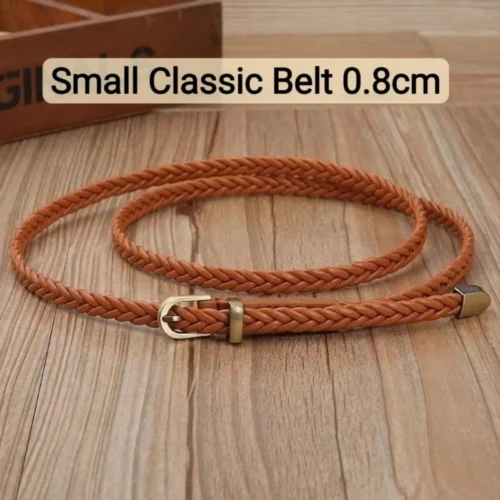 Tiny braided Small thin Lady belt ladies women belt woman