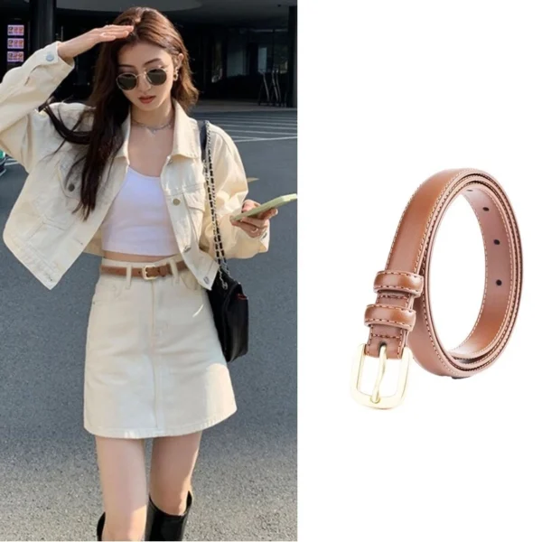 Fashion Retro Belts New Braided Belts For Women Decorative Belts For Jeans No Punching Required