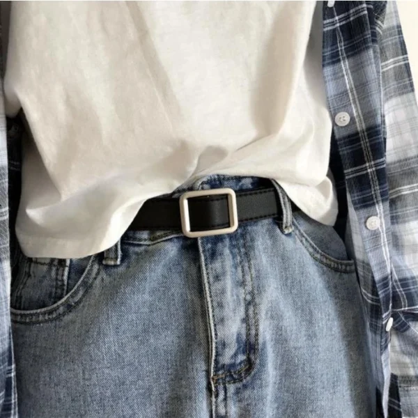 Women Fashion Belt Retro PU Small Belt Versatile Decoration For Skirts And Jeans