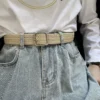 Fashion Retro Belts New Braided Belts For Women Decorative Belts For Jeans No Punching Required