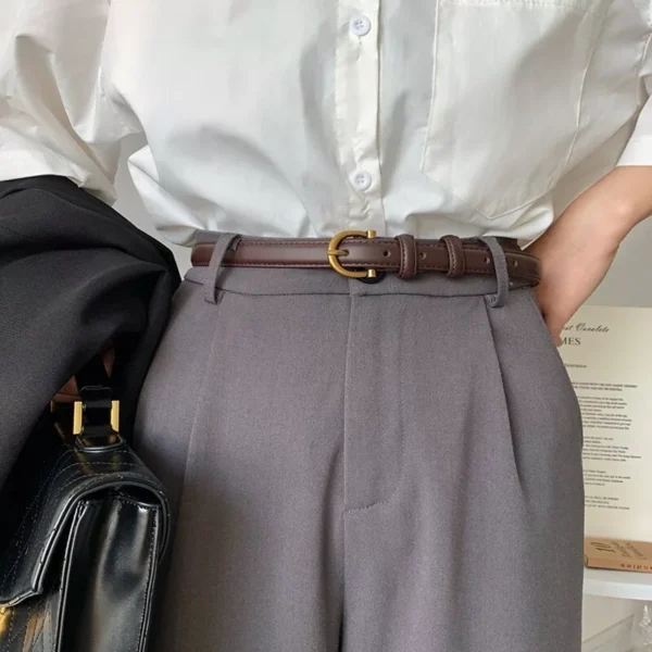 Fashion Retro Belts New Braided Belts For Women Decorative Belts For Jeans No Punching Required