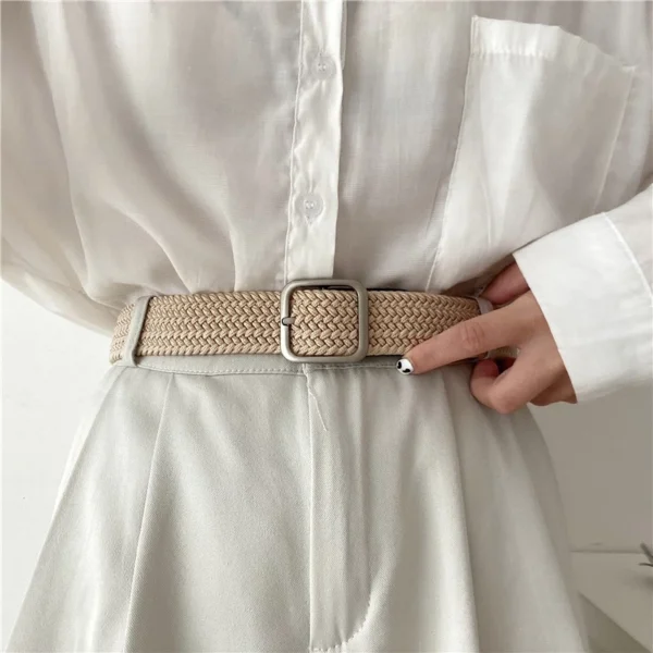Fashion Retro Belts New Braided Belts For Women Decorative Belts For Jeans No Punching Required