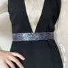 KL READY STOCK Women Bling Rhinestone Encrusted full Diamond elastic waistband Versatile Evening Dress Crystal Belt