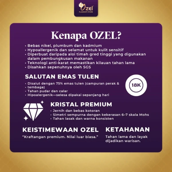 Kerongsang Pin Tudung Hijab Baju Kurung Kebaya