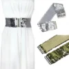 Bling Womens Rivet Sequins Elastic Stretch Wide Waist Belt Waistband Casual Well Ladies Belt Fashion