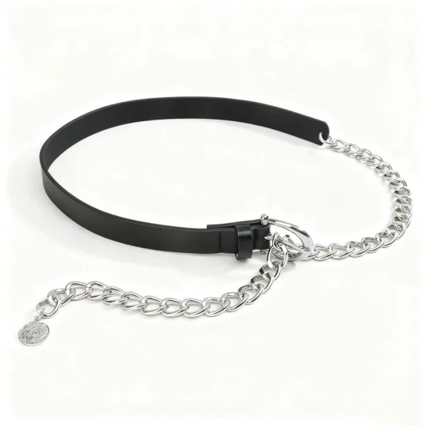 New Women Thin Waist Belt Versatile Belt For Dresses Retro Chain Belt