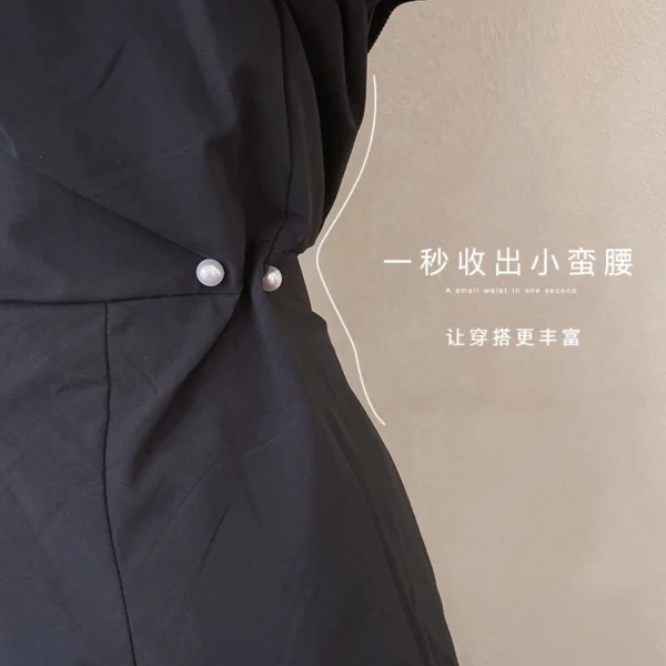 running Light Brooch Women Summer Tight Waist Adjusting Skirt Pin Fixed Clothes