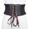 Women Ladies Elastic Corset Belt High Waist Tie up Cinch Waist Strap Waistband