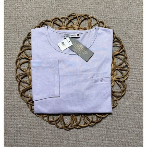 Women s Long Sleeve Oval Top Modern Premium 20s Combed Cotton Casual Clothes for Women