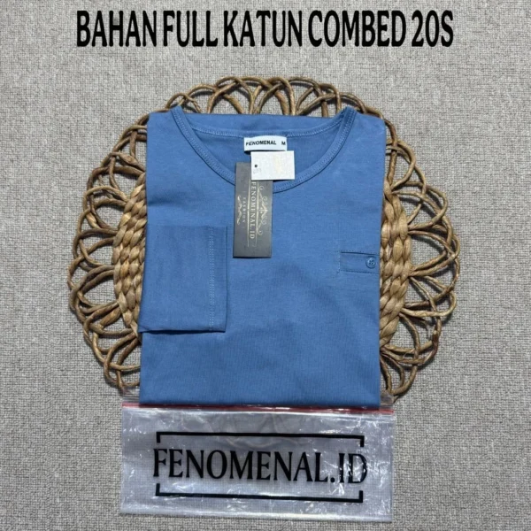 Women s Long Sleeve Oval Top Modern Premium 20s Combed Cotton Casual Clothes for Women