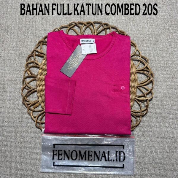 Women s Long Sleeve Oval Top Modern Premium 20s Combed Cotton Casual Clothes for Women