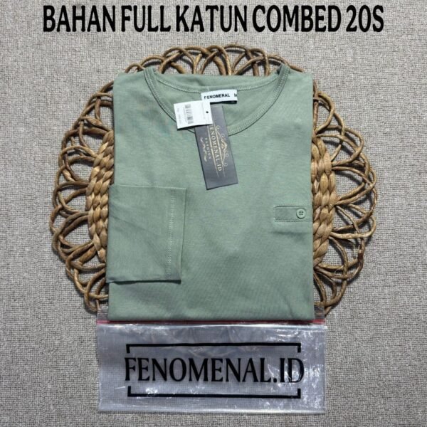 Women s Long Sleeve Oval Top Modern Premium 20s Combed Cotton Casual Clothes for Women