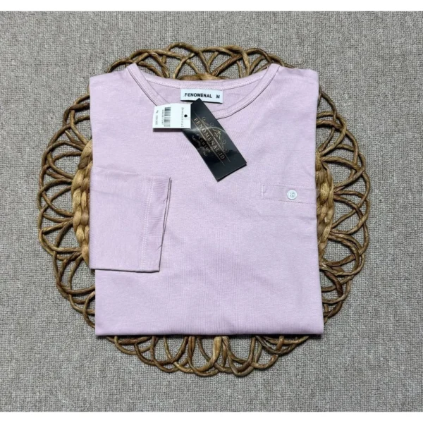 Women s Long Sleeve Oval Top Modern Premium 20s Combed Cotton Casual Clothes for Women