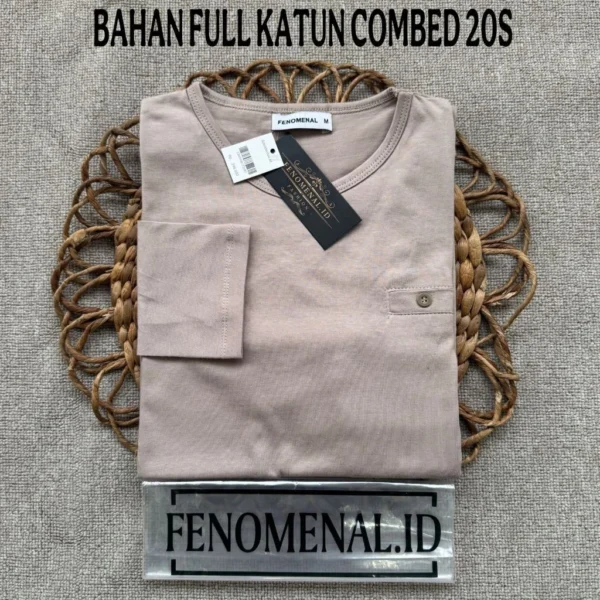 Women s Long Sleeve Oval Top Modern Premium 20s Combed Cotton Casual Clothes for Women