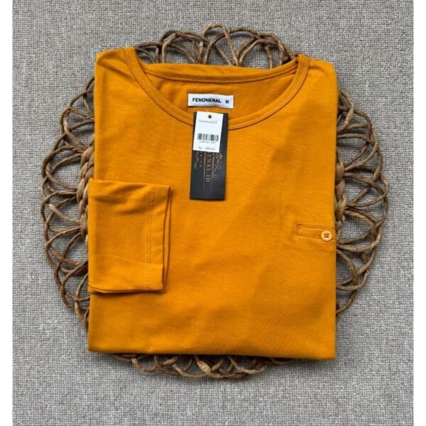 Women s Long Sleeve Oval Top Modern Premium 20s Combed Cotton Casual Clothes for Women