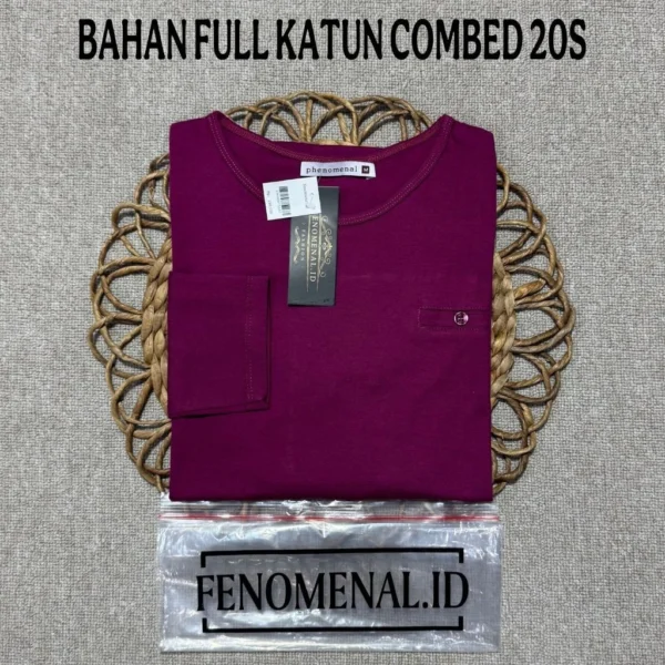 Women s Long Sleeve Oval Top Modern Premium 20s Combed Cotton Casual Clothes for Women